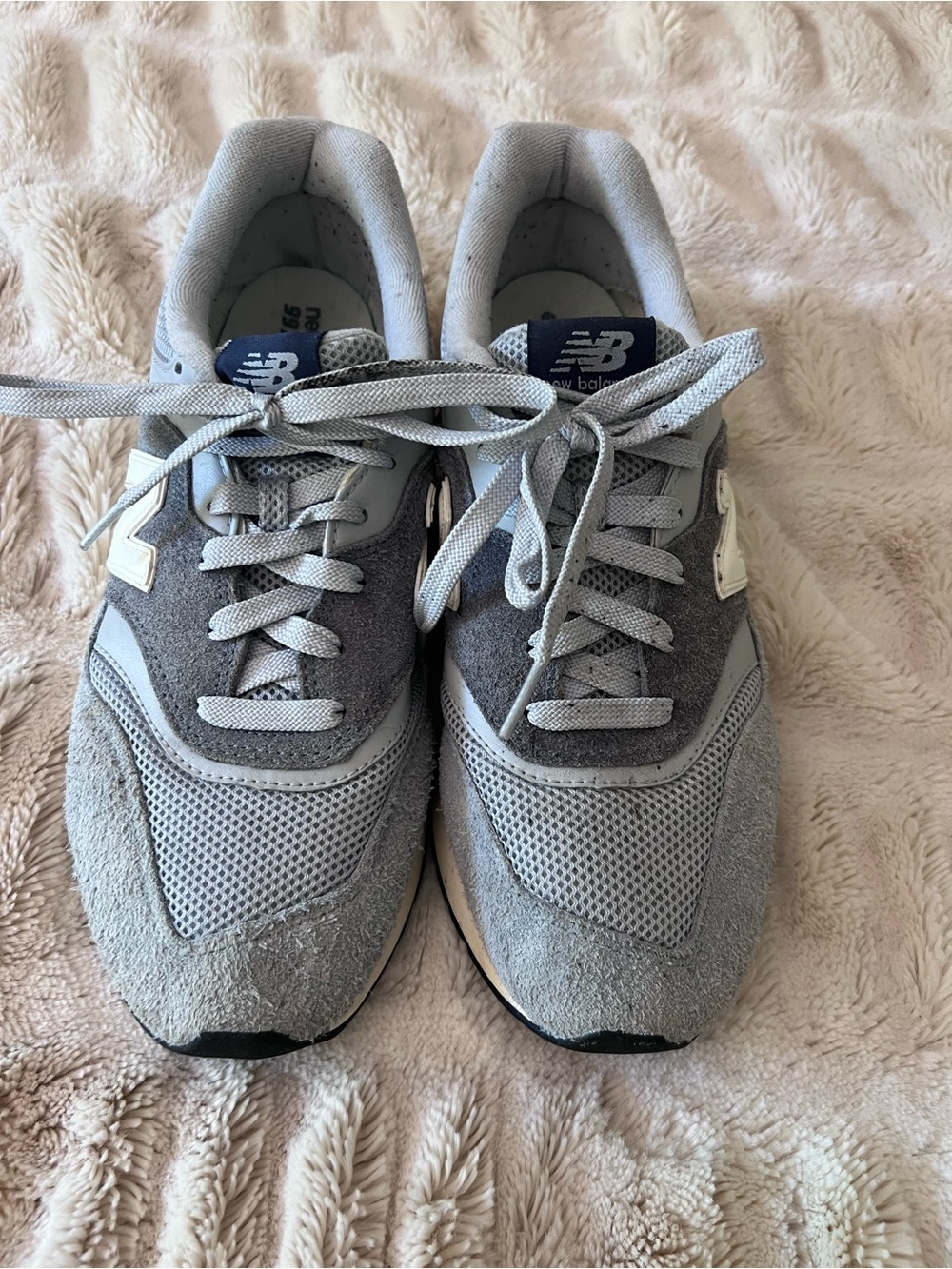 New Balance Men’s Light blue  & Charcoal Lace-Up Sneakers